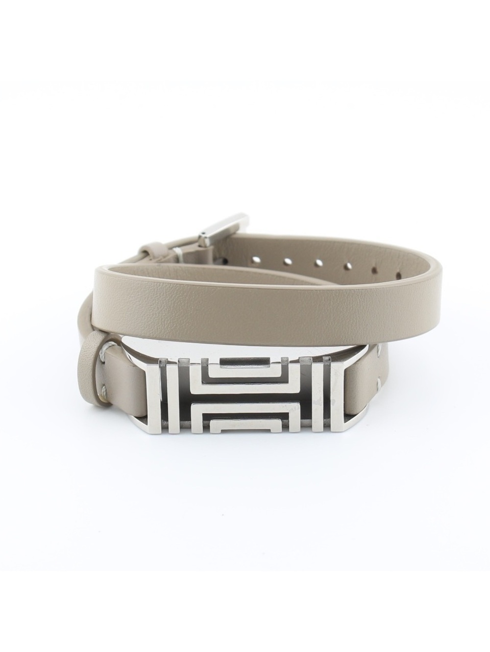 Tory Burch Leather Double Wrap Logo Bracelet